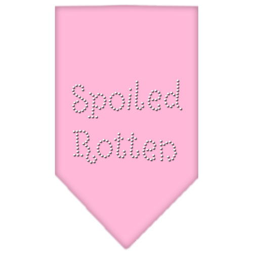 Spoiled Rotten Rhinestone Bandana Light Pink Small